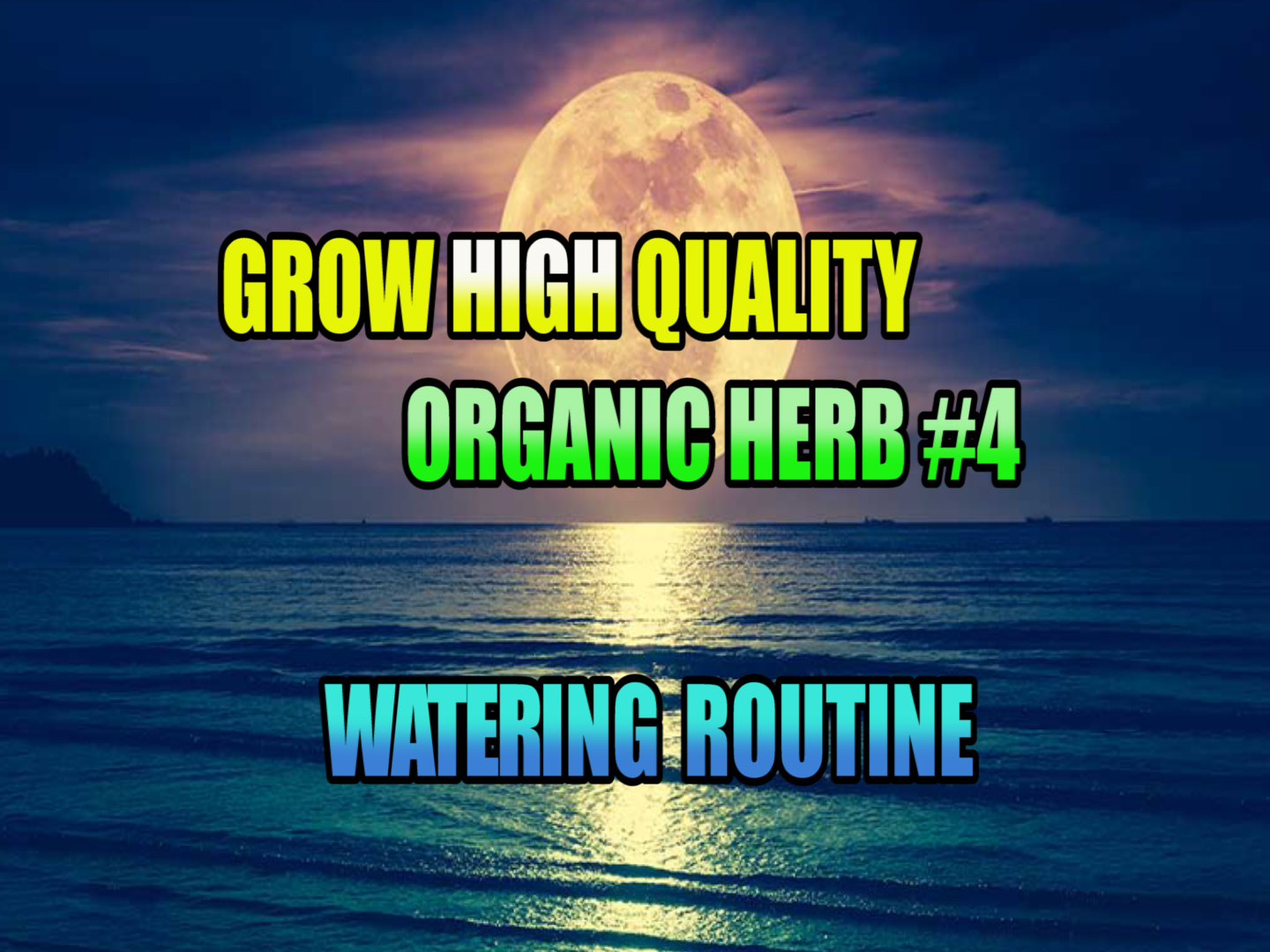 green grow organic water routine